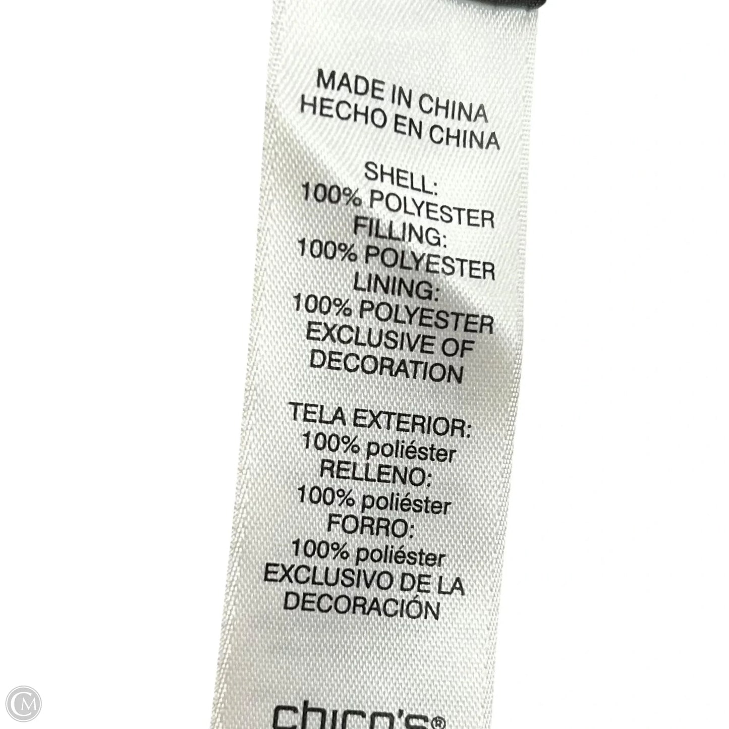 Vest Puffer & Quilted By Chicos In Brown & Orange, Size: L