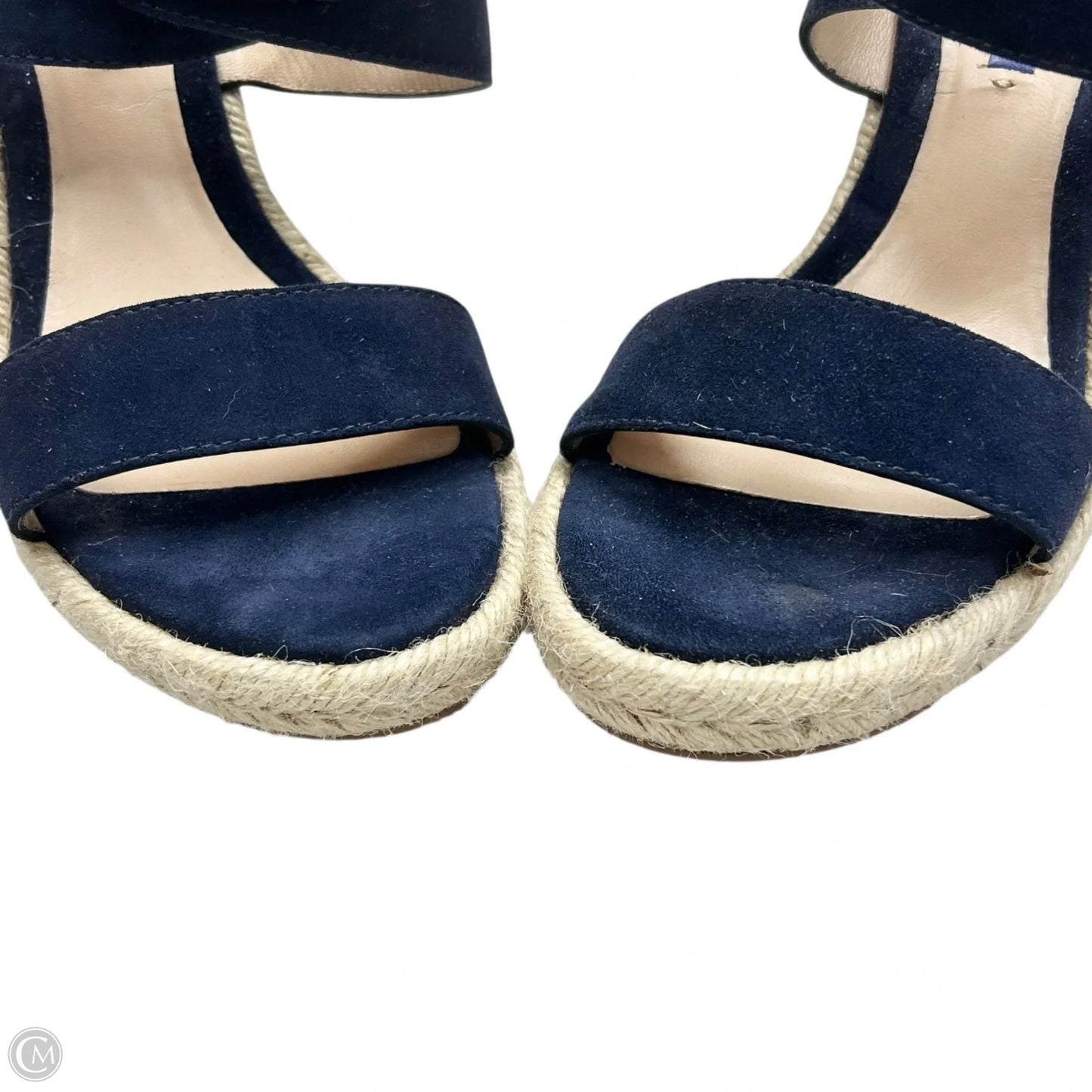 Sandals Designer By Stuart Weitzman In Blue & Tan, Size: 8