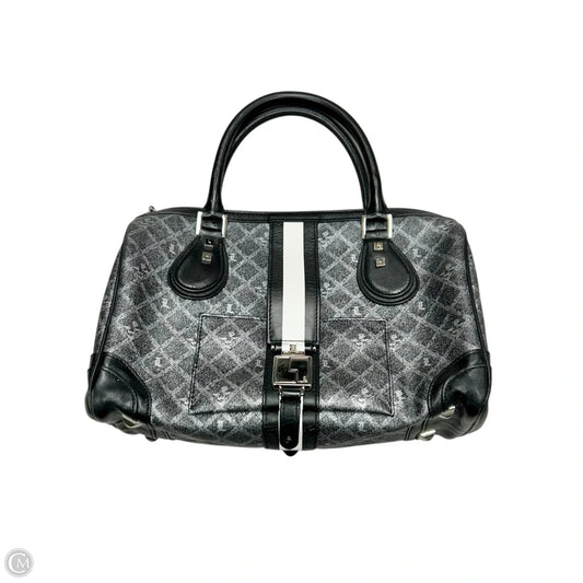 Handbag Leather By Lamb, Size: Medium