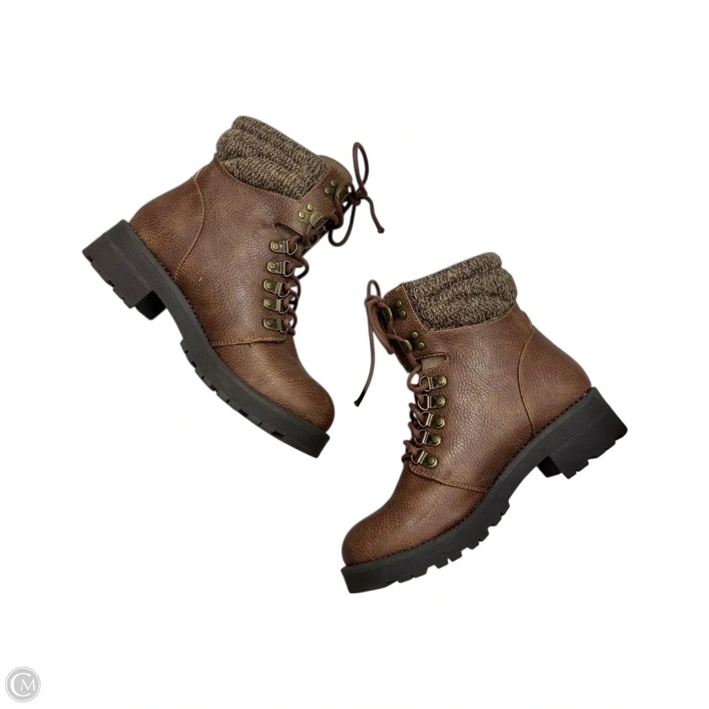 Boots Combat By Mia In Brown, Size: 6