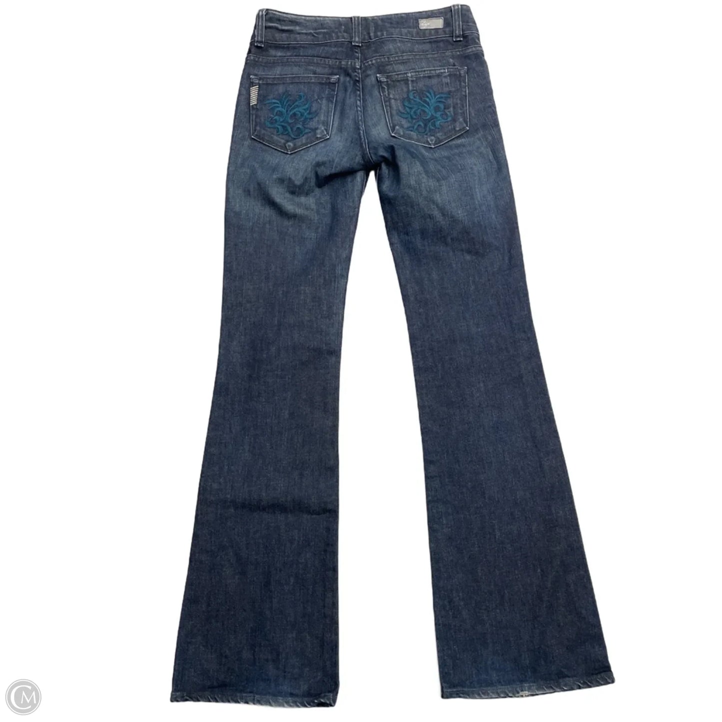 Jeans Boot Cut By Paige In Blue Denim, Size: 4