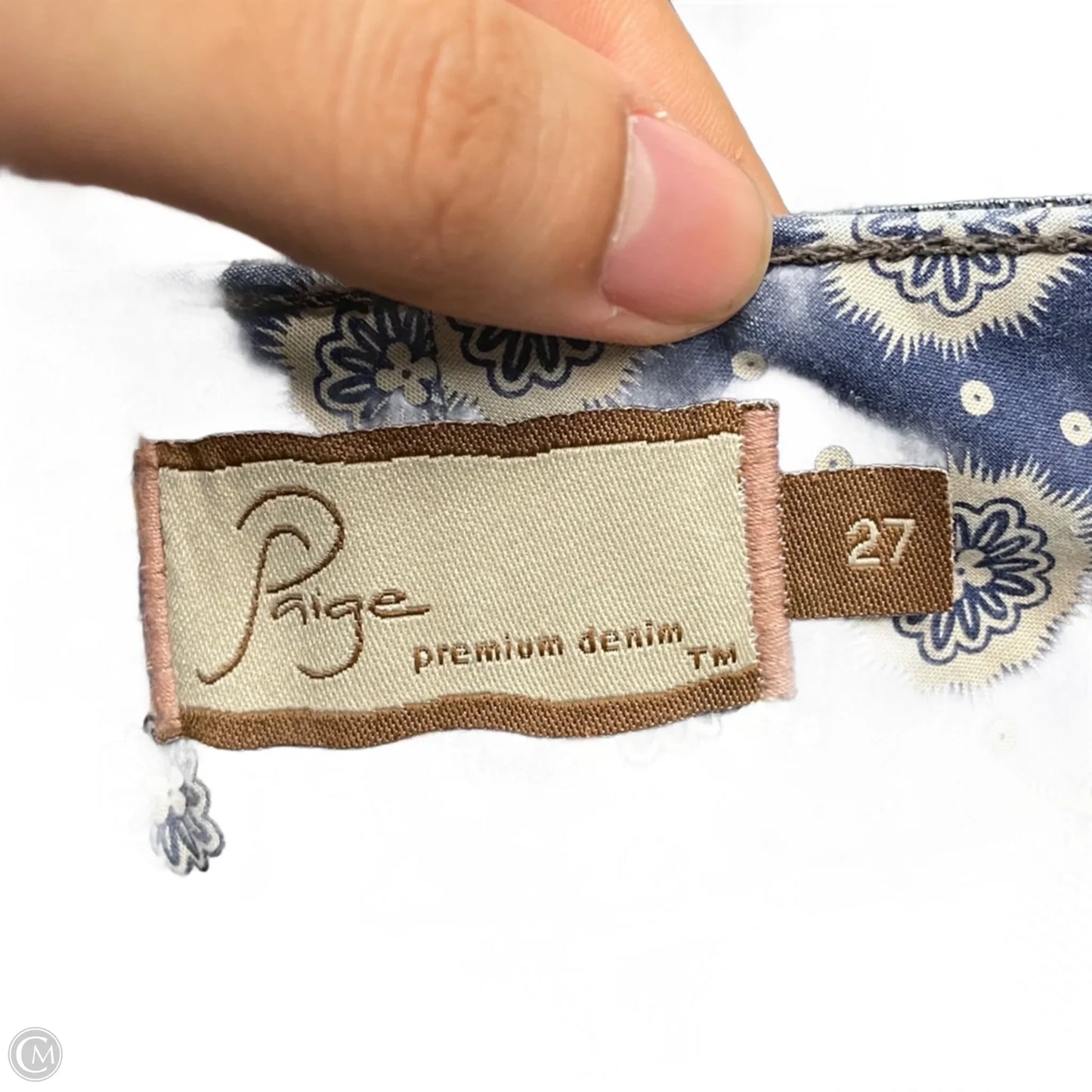 Jeans Boot Cut By Paige In Blue Denim, Size: 4