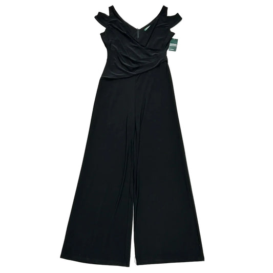 Jumpsuit By Lauren By Ralph Lauren In Black, Size: L