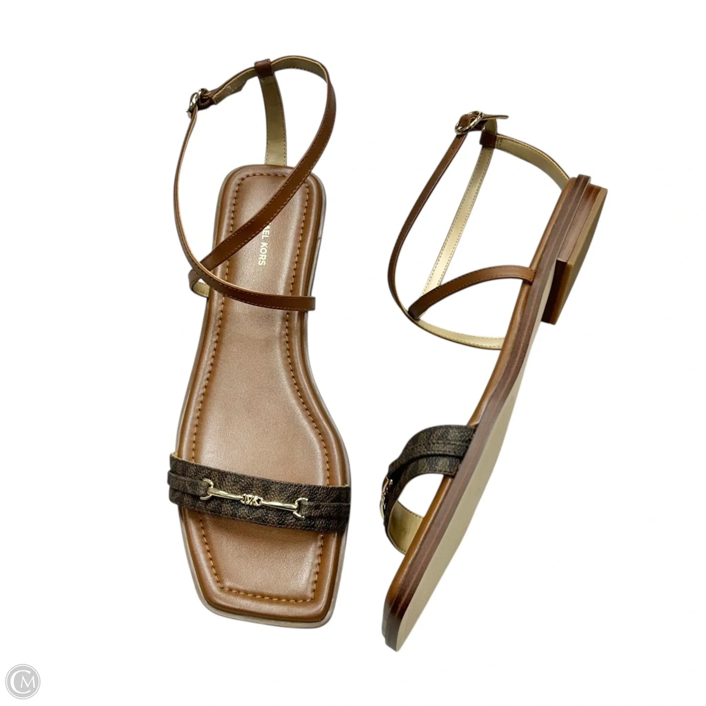 Sandals Designer By Michael Kors In Brown, Size: 9