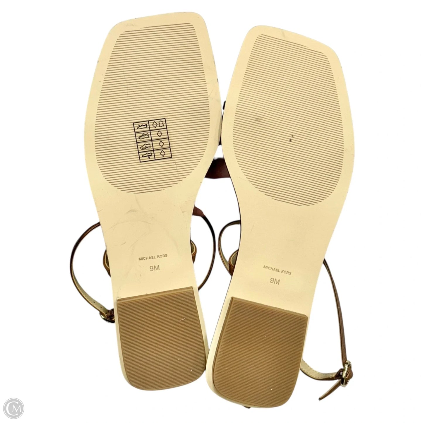 Sandals Designer By Michael Kors In Brown, Size: 9
