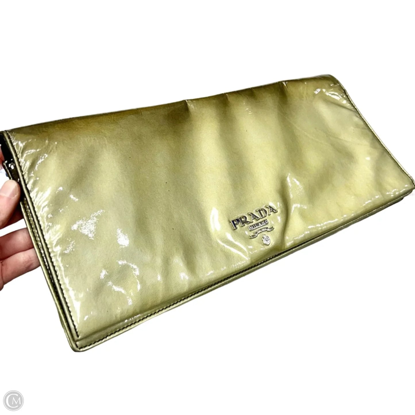 Clutch Luxury Designer By Prada, Size: Large