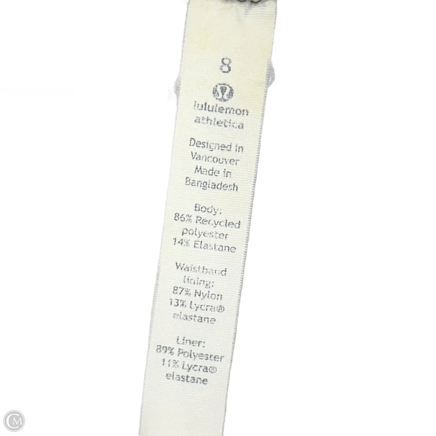 Athletic Shorts By Lululemon In Black & Blue, Size: M