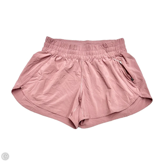 Athletic Shorts By Lululemon In Pink, Size: M