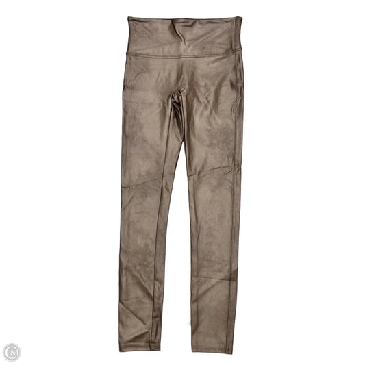 Athletic Leggings By Spanx In Brown, Size: M