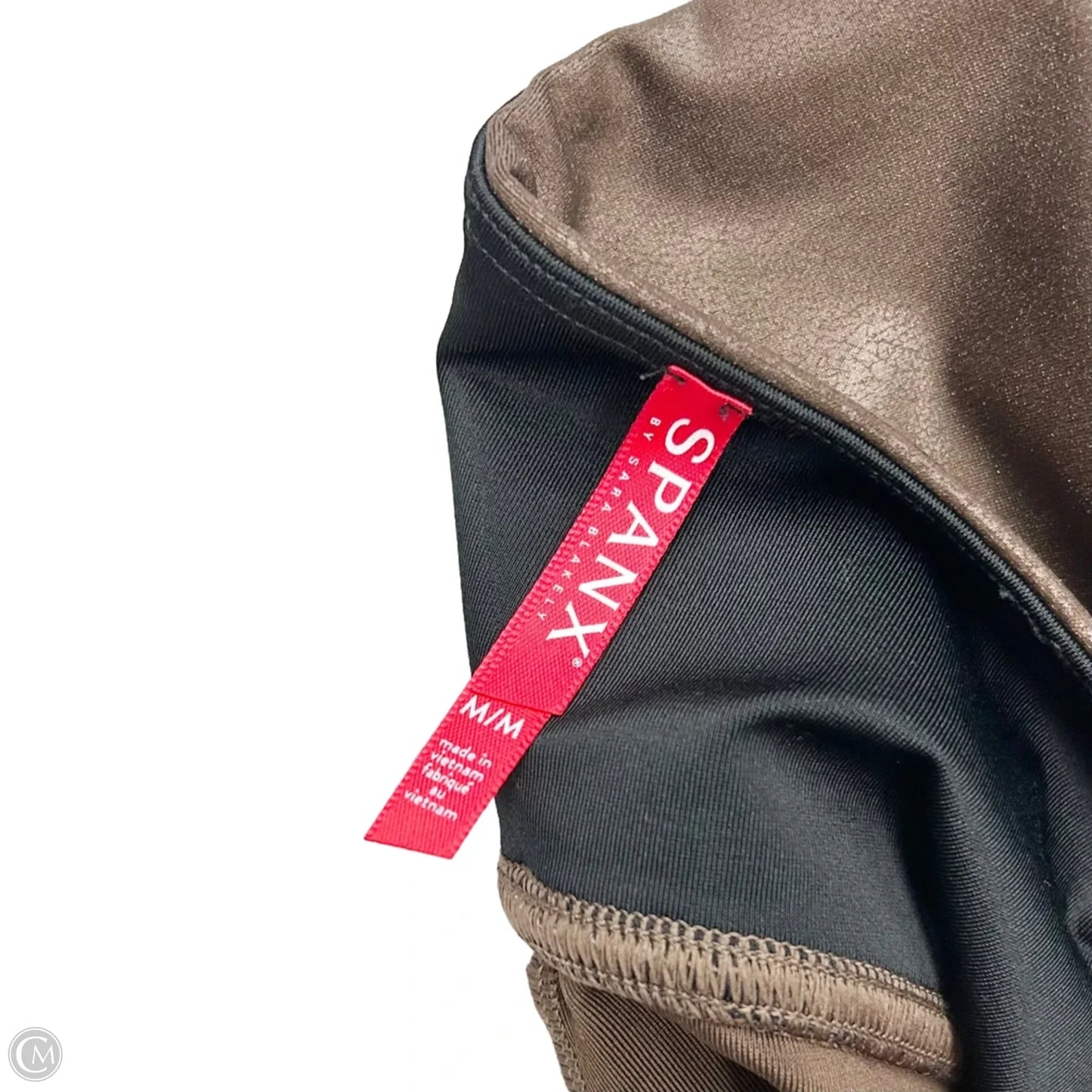 Athletic Leggings By Spanx In Brown, Size: M