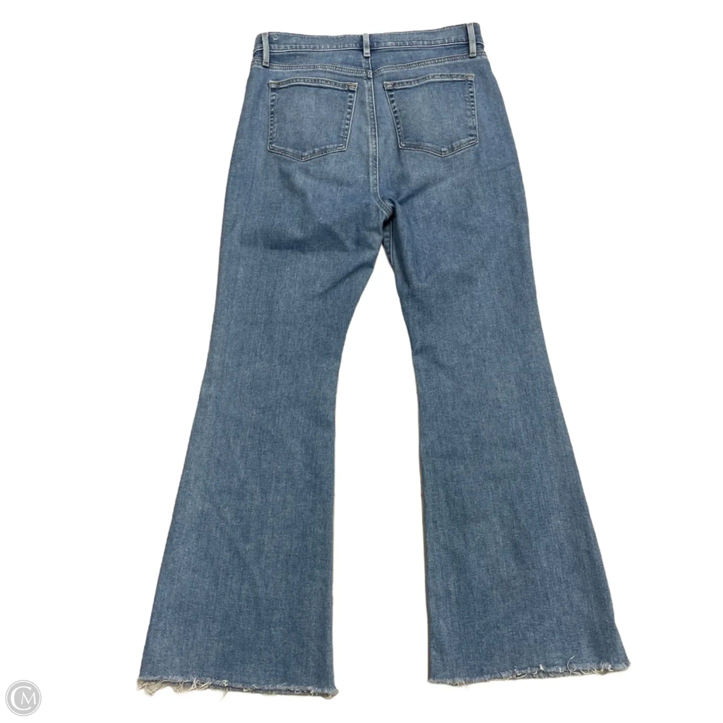 Jeans Flared By Loft In Blue Denim, Size: 6