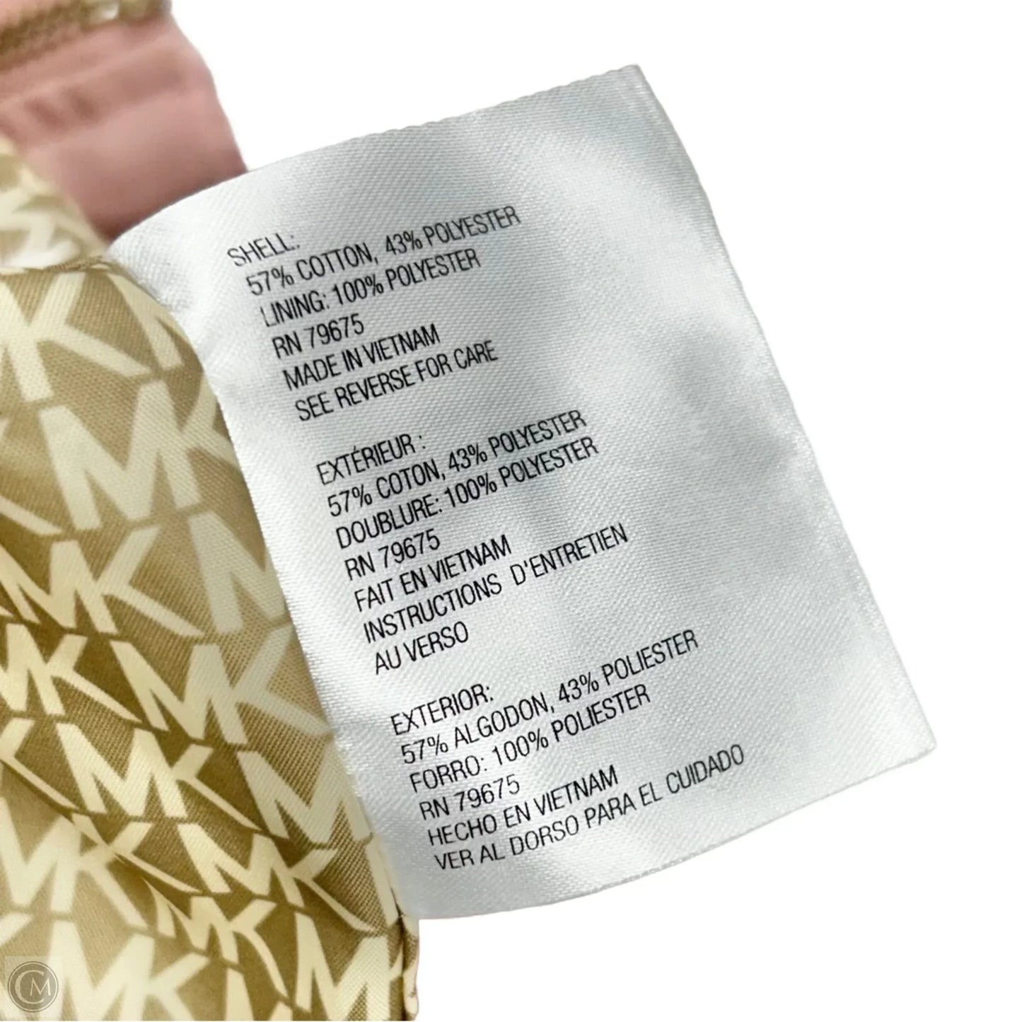 Coat Parka By Michael By Michael Kors In Pink, Size: L