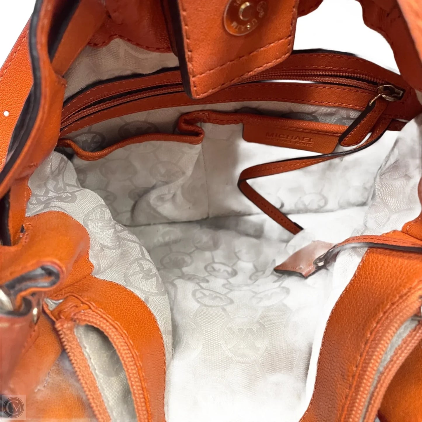 Handbag Leather By Michael By Michael Kors, Size: Large