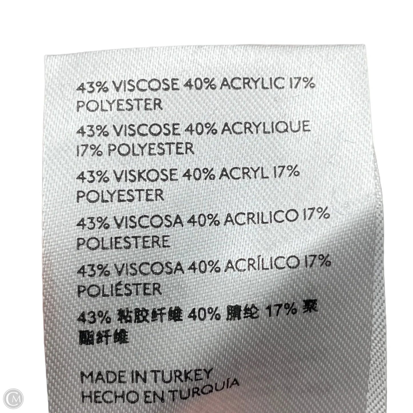 Top Long Sleeve By Maeve In Black & Pink, Size: Xs