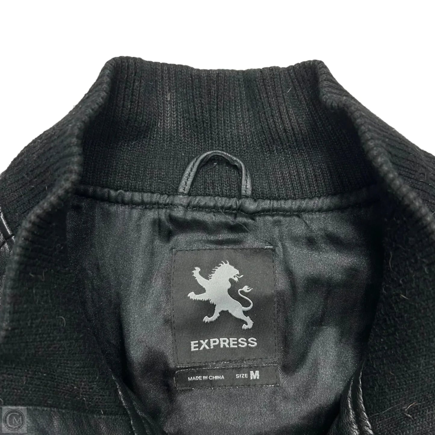 Jacket Leather By Express In Black, Size: M
