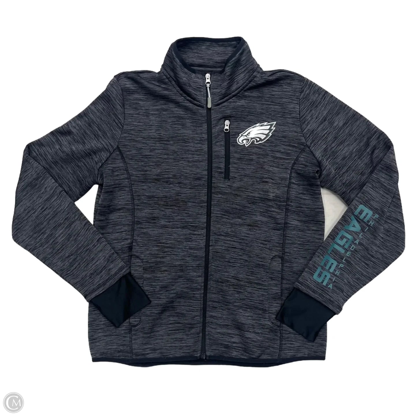 Jacket Other By Nfl In Black & Grey, Size: Xl
