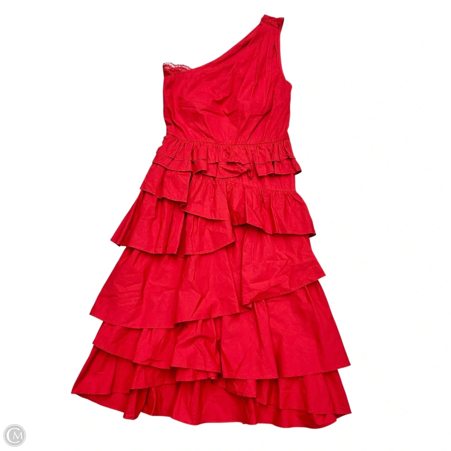 Dress Casual Midi By Anthropologie In Red, Size: S