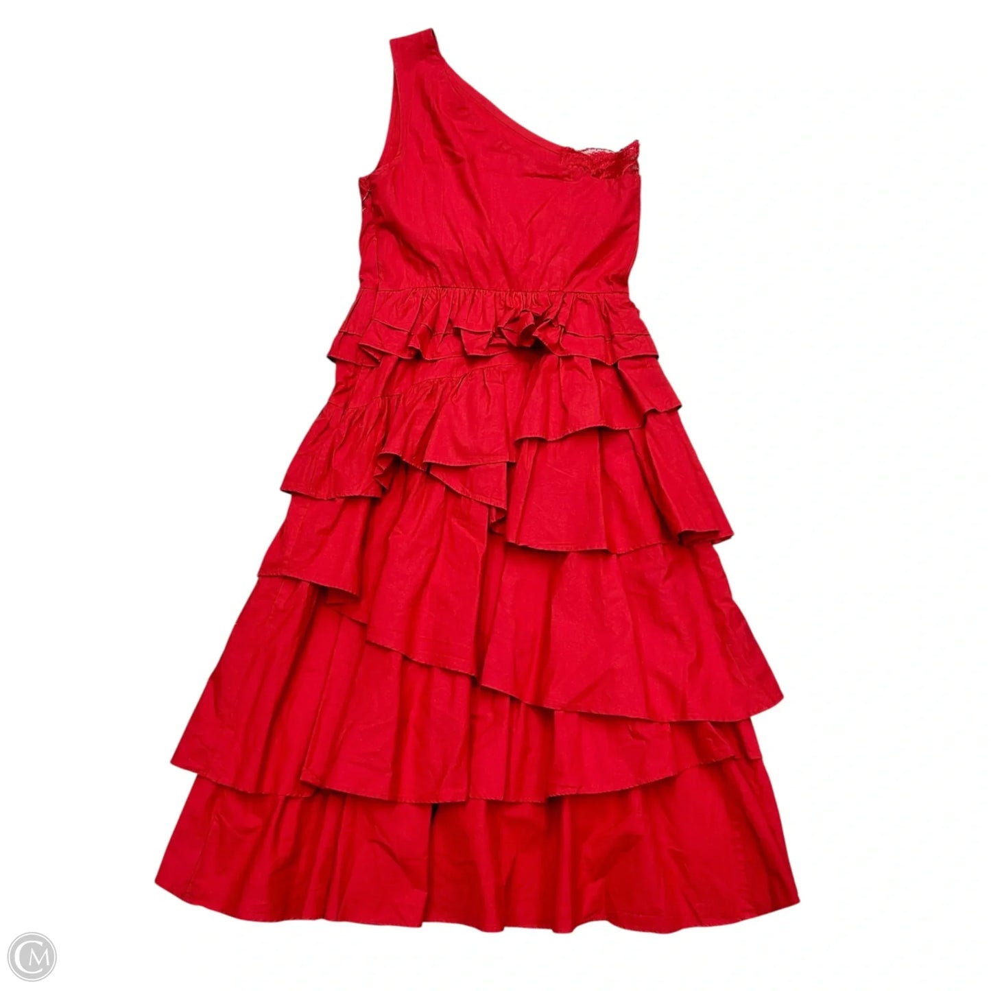 Dress Casual Midi By Anthropologie In Red, Size: S
