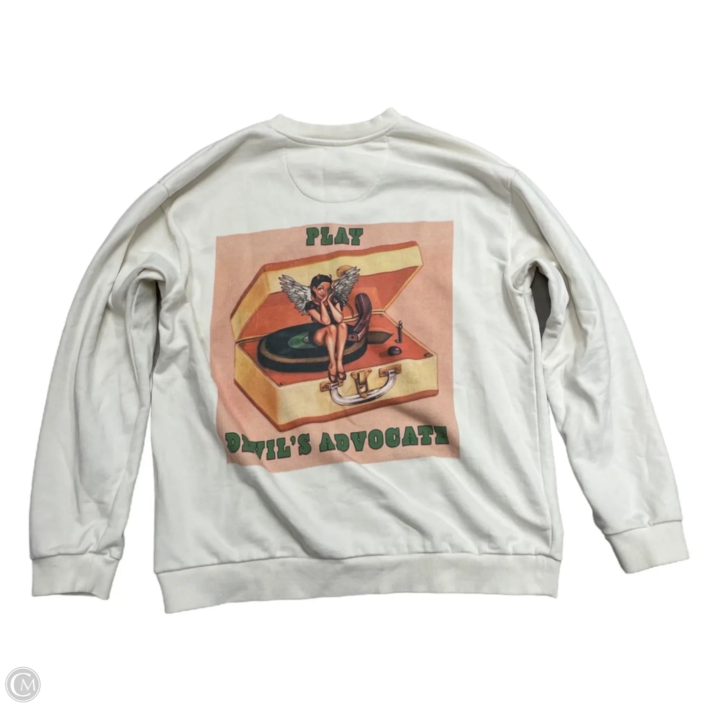 Sweatshirt Crewneck By Boys Lie In White, Size: Osfm