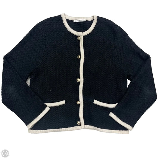 Cardigan By Abercrombie And Fitch In Black & White, Size: Xl