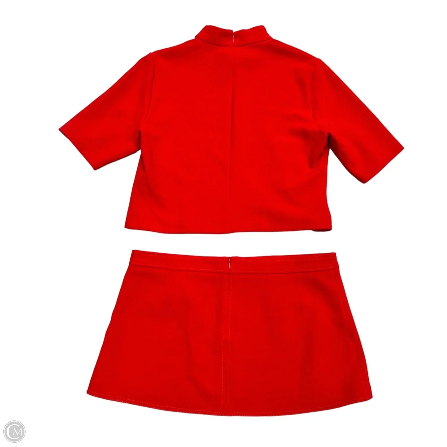 Skirt Set 2pc By Zara In Red, Size: Xxl