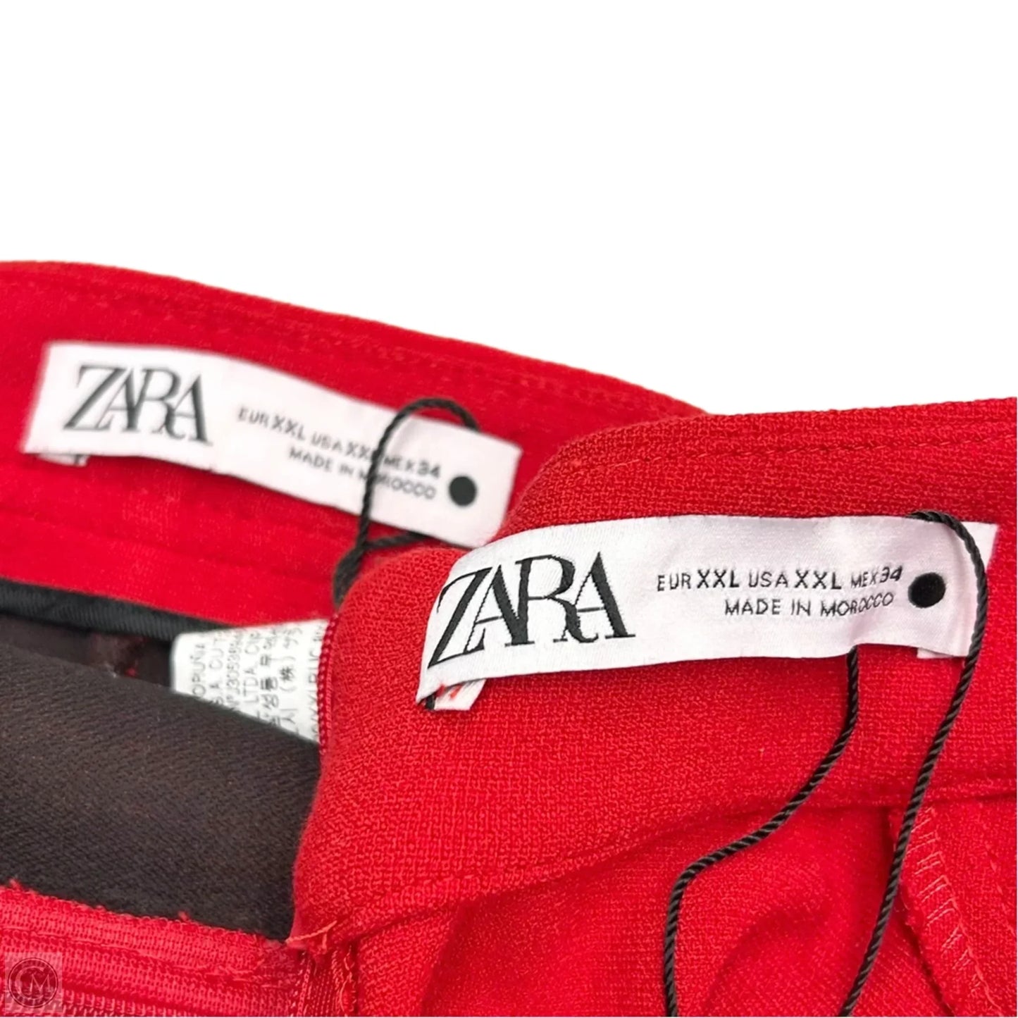 Skirt Set 2pc By Zara In Red, Size: Xxl