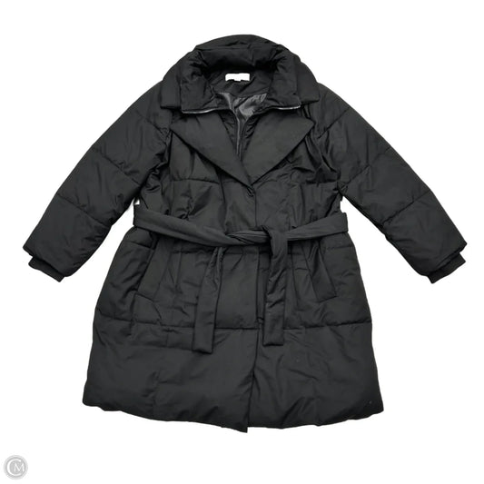 Coat Puffer & Quilted By Anne Klein In Black, Size: Xl
