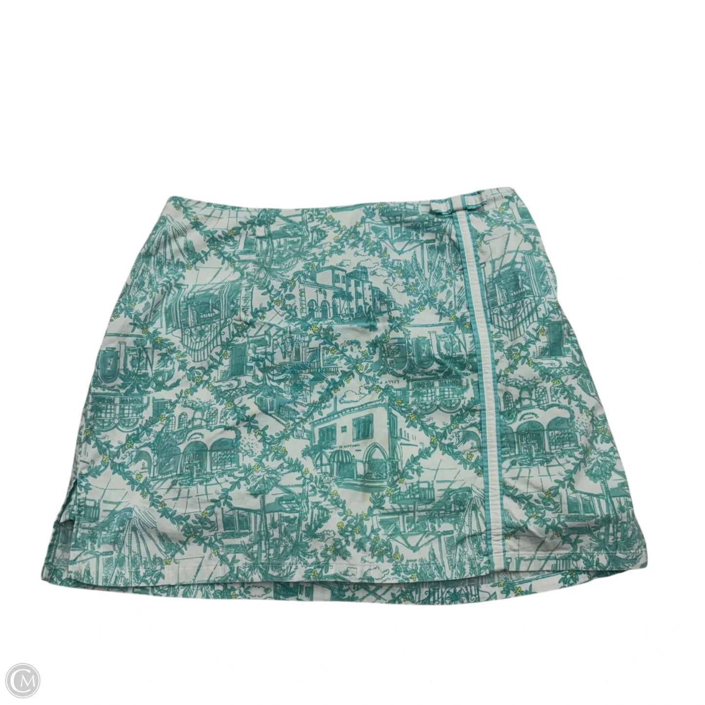 Skort Designer By Lilly Pulitzer In Blue & White, Size: 8