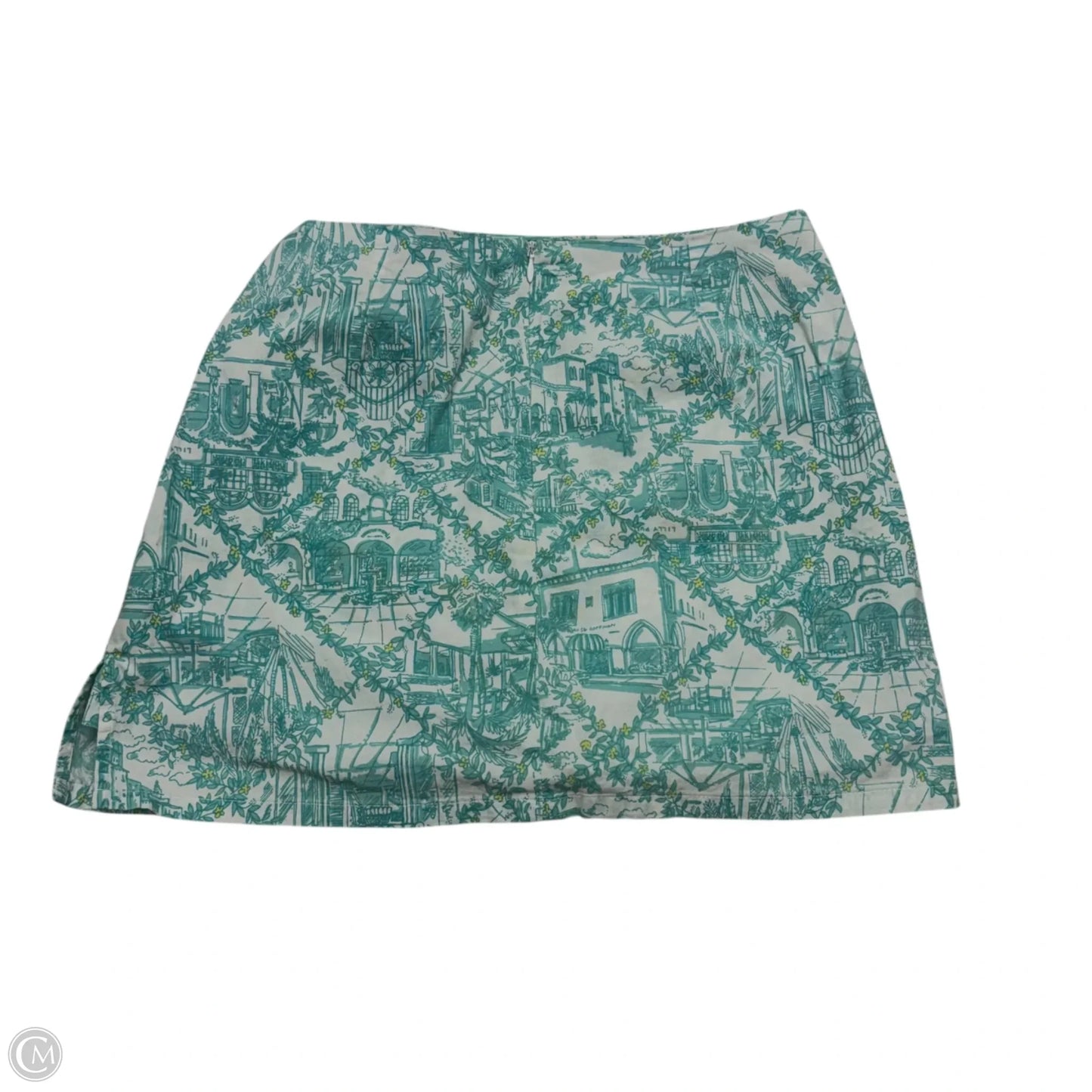 Skort Designer By Lilly Pulitzer In Blue & White, Size: 8