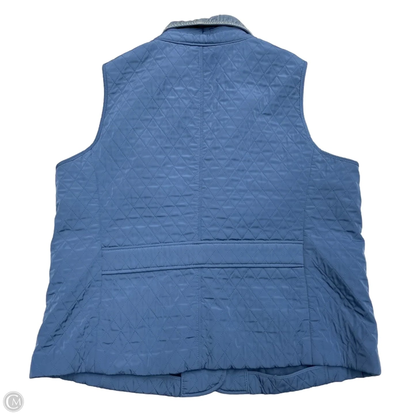 Vest Puffer & Quilted By Talbots In Blue, Size: 1x