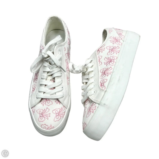 Shoes Sneakers Platform By Sincerely Jules In Pink & White, Size: 10