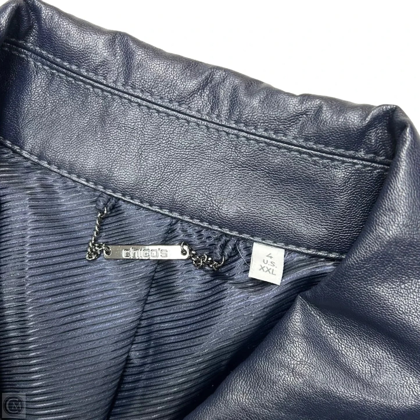 Jacket Other By Chicos In Navy, Size: 4