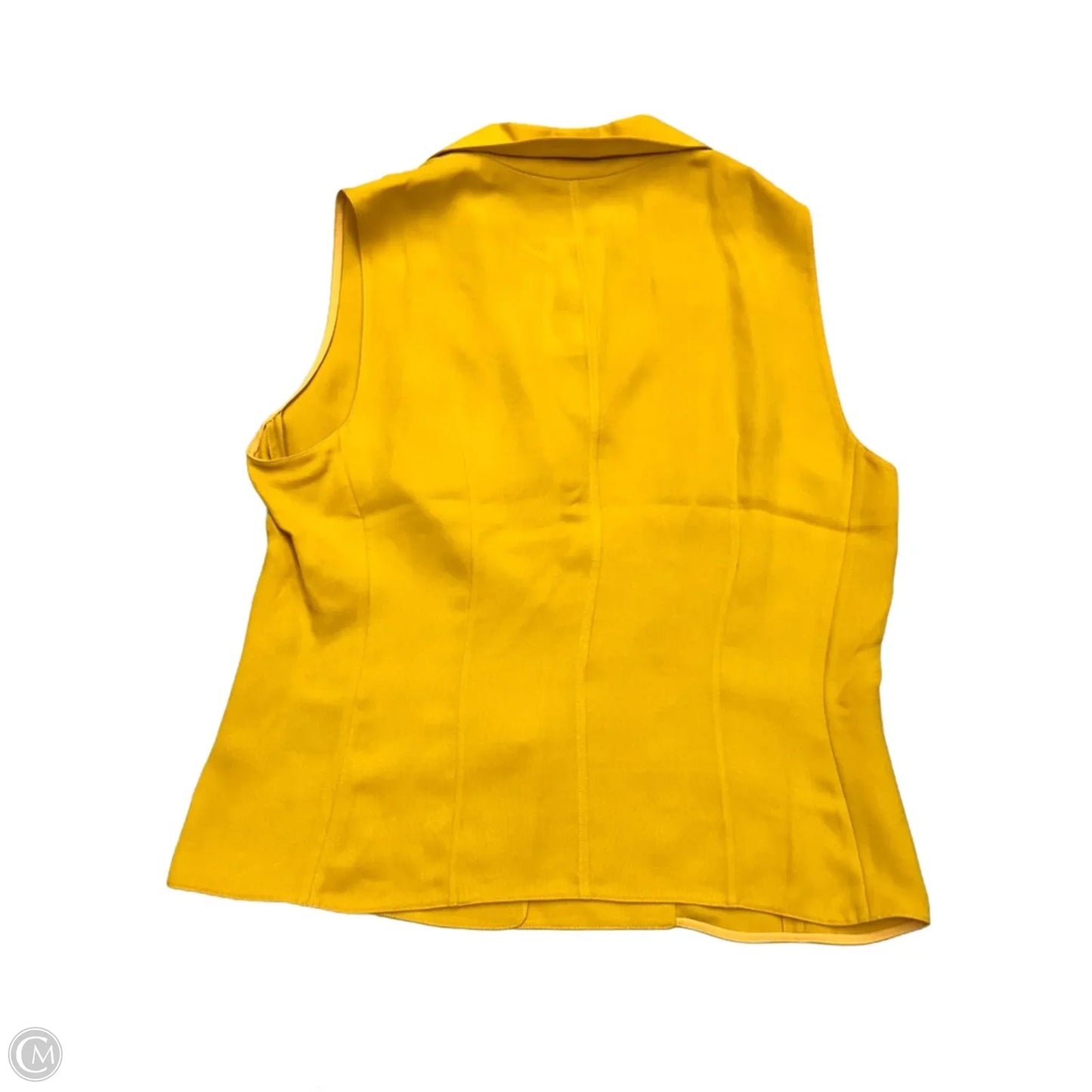 Top Sleeveless Designer By Lafayette 148 In Yellow, Size: 8