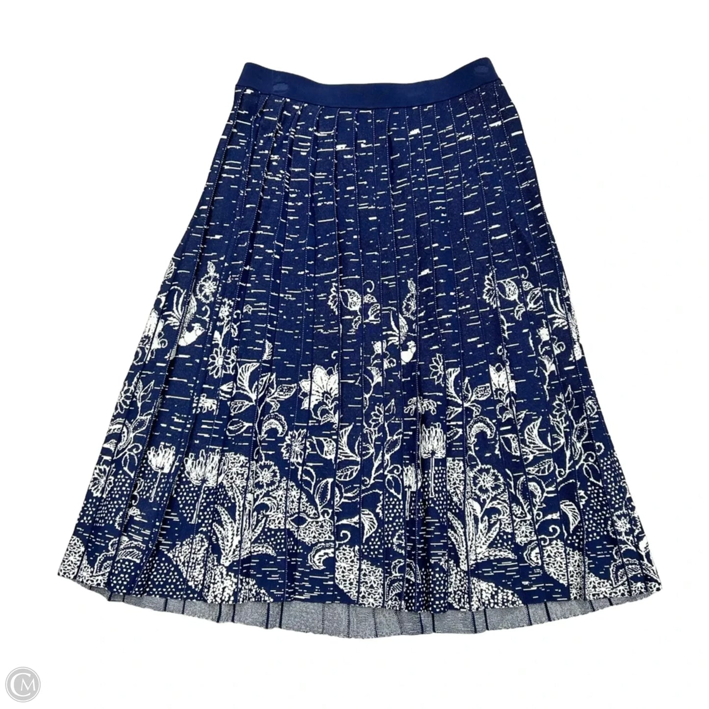 Skirt Maxi By Anthropologie In Blue & White, Size: Xl