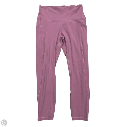 Athletic Leggings By Lululemon In Pink, Size: 10