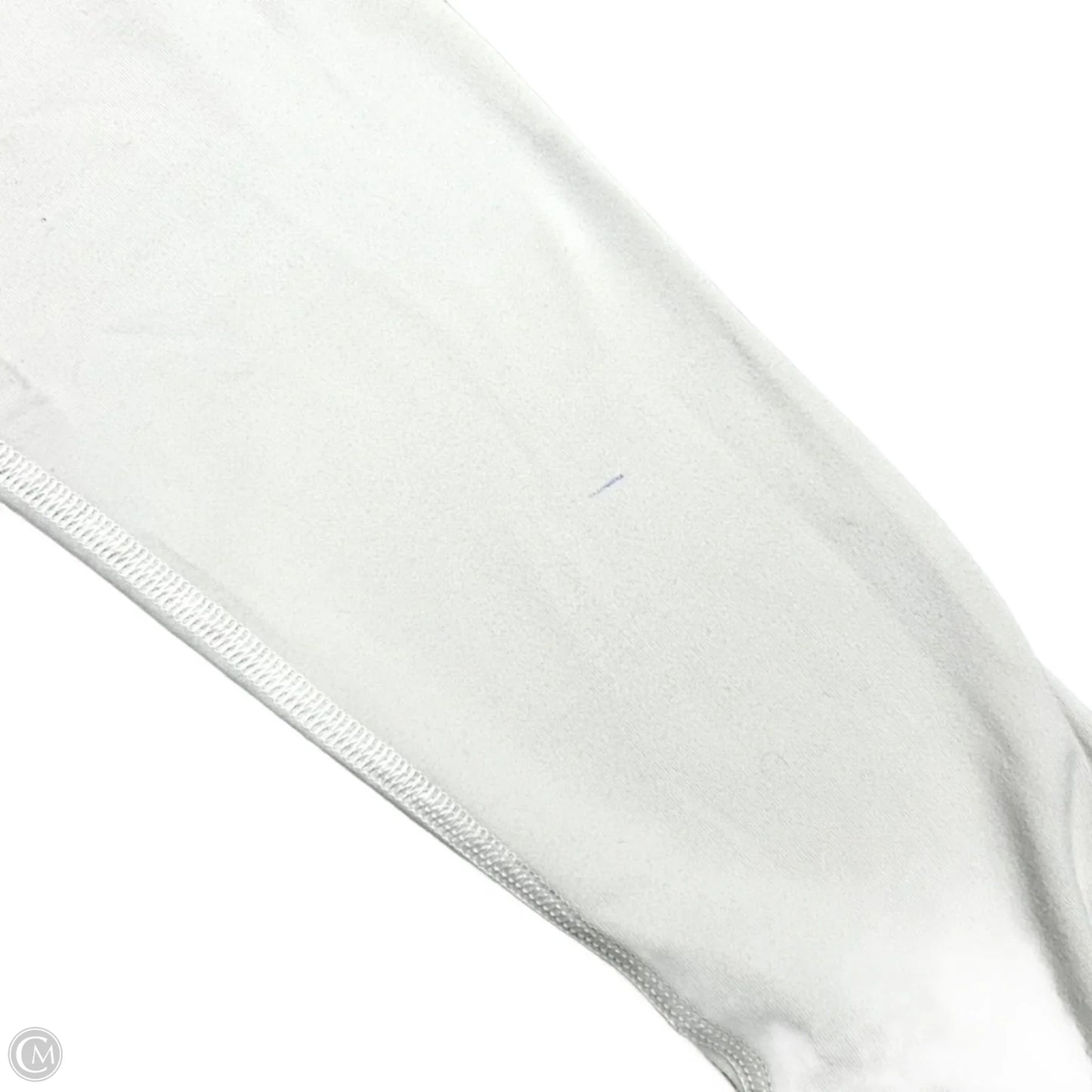 Athletic Top Long Sleeve Collar By Lululemon In White, Size: S