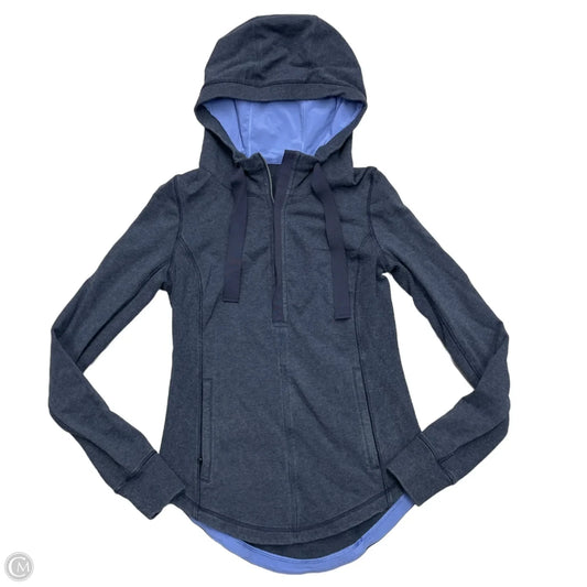 Athletic Jacket By Lululemon In Blue, Size: M