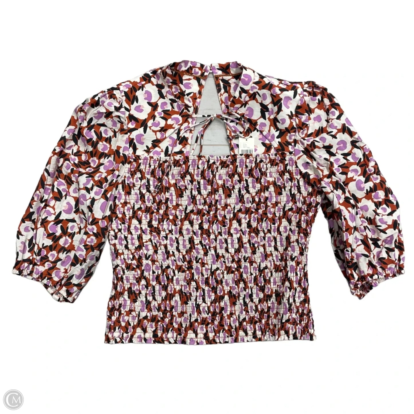 Blouse 3/4 Sleeve By Maeve In Floral Print, Size: M