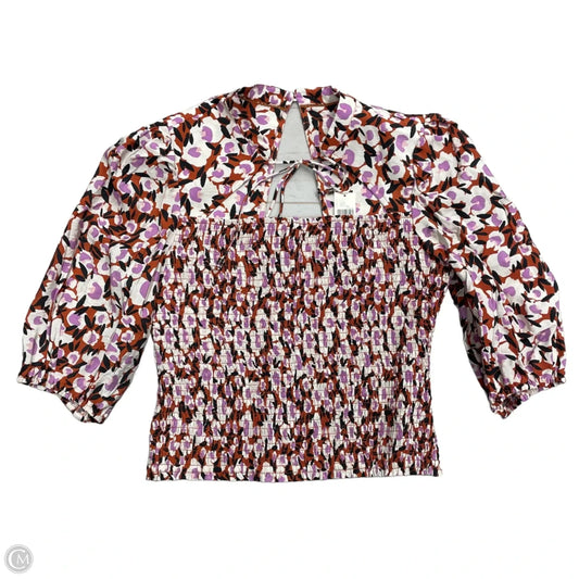 Blouse 3/4 Sleeve By Maeve In Floral Print, Size: M