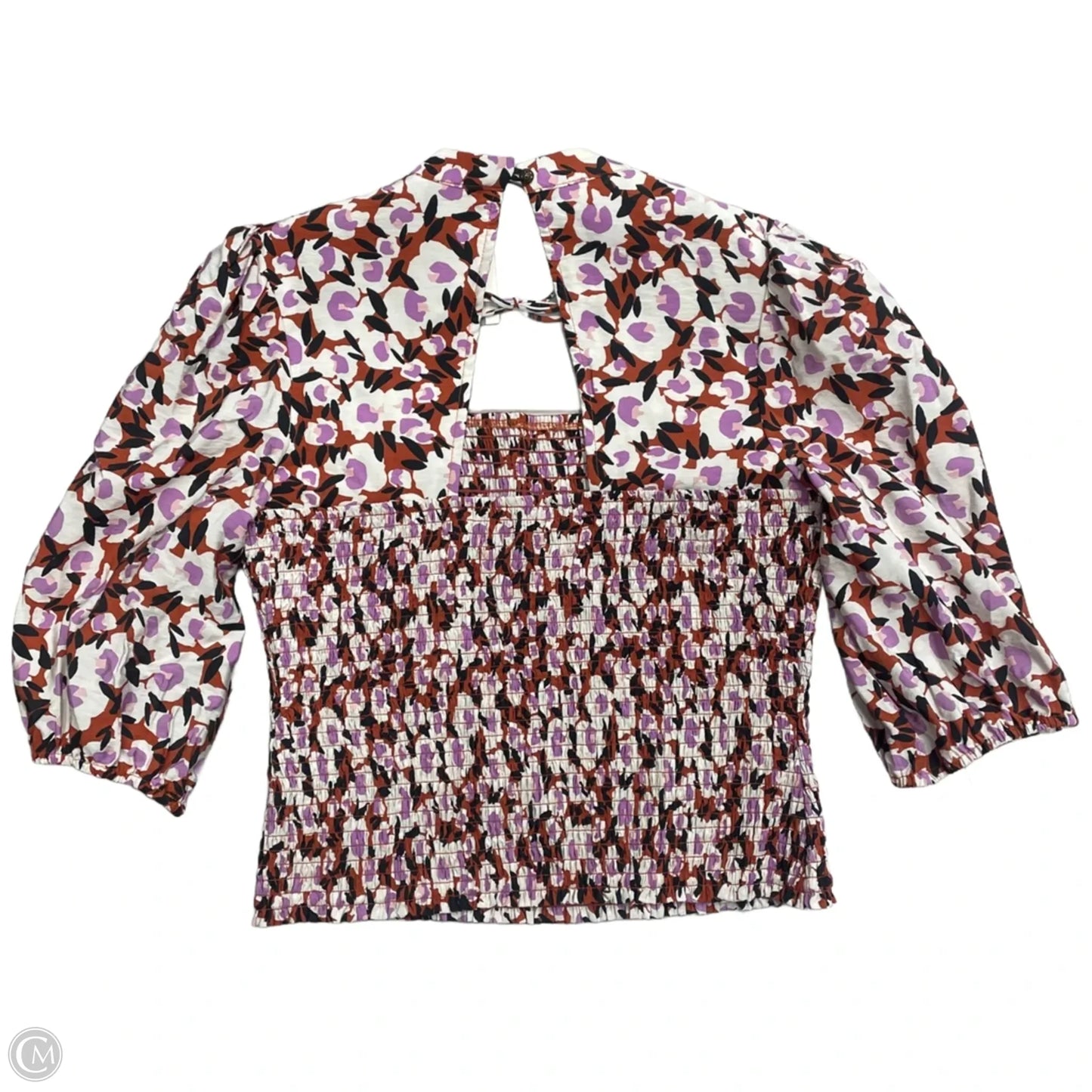 Blouse 3/4 Sleeve By Maeve In Floral Print, Size: M
