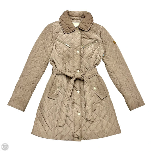 Coat Puffer & Quilted By Michael By Michael Kors In Beige, Size: M