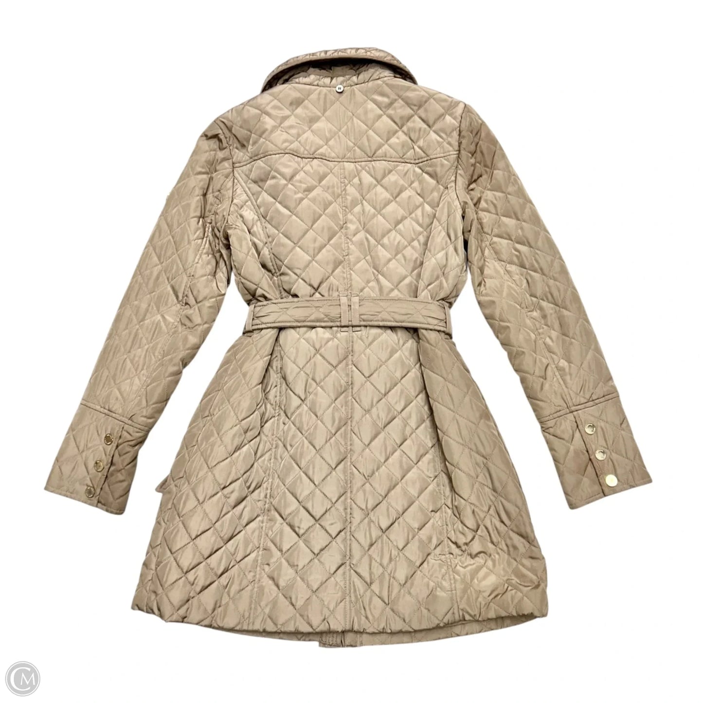Coat Puffer & Quilted By Michael By Michael Kors In Beige, Size: M