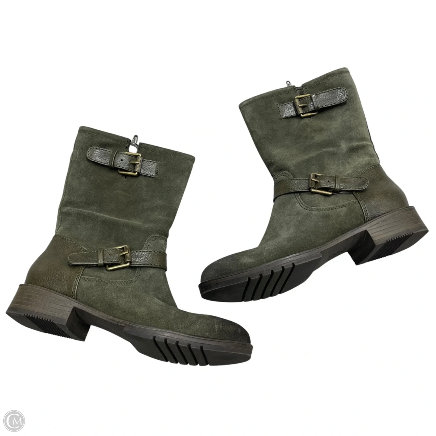 Boots Mid-calf Heels By Naturalizer In Green, Size: 6