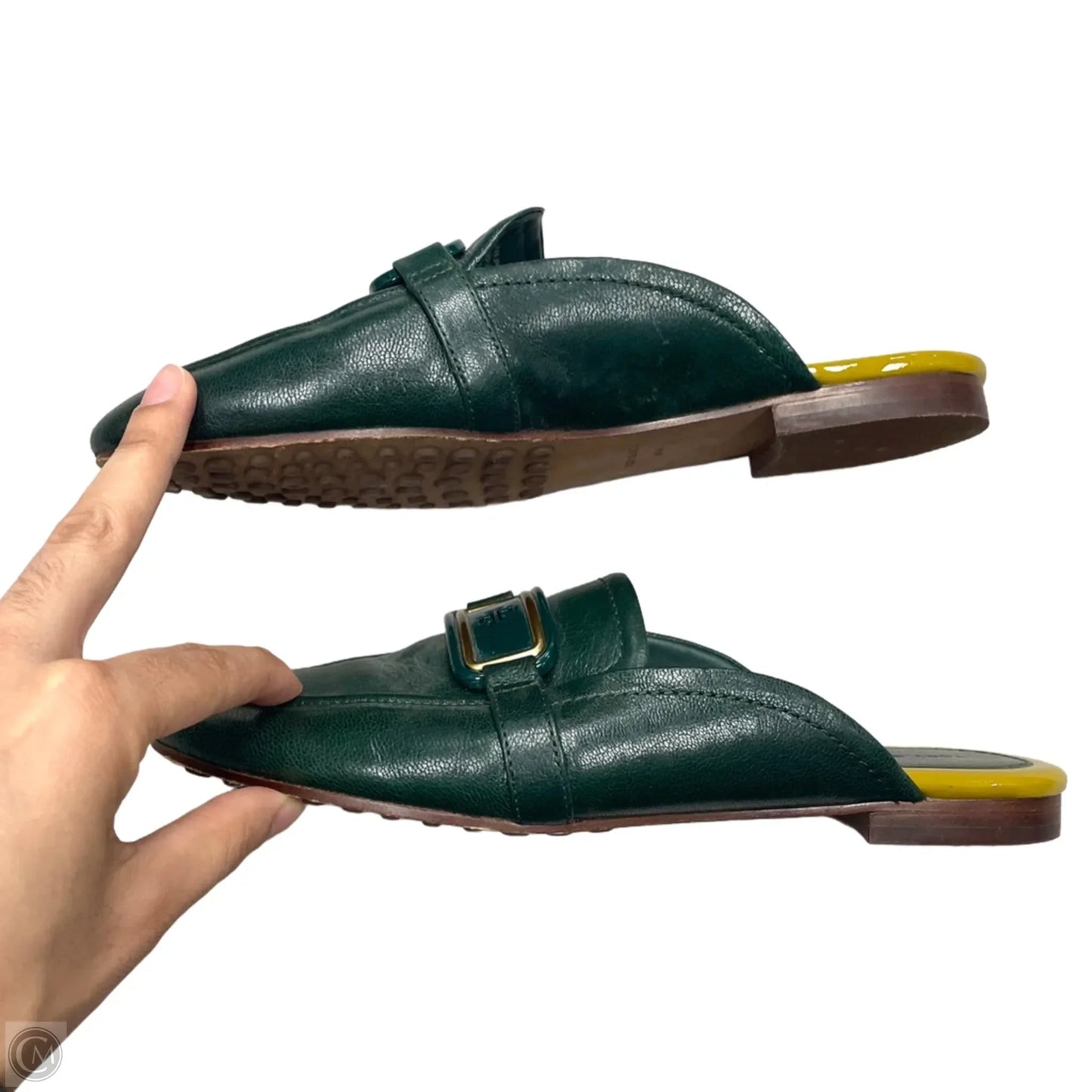 Shoes Designer By Tory Burch In Green, Size: 8.5