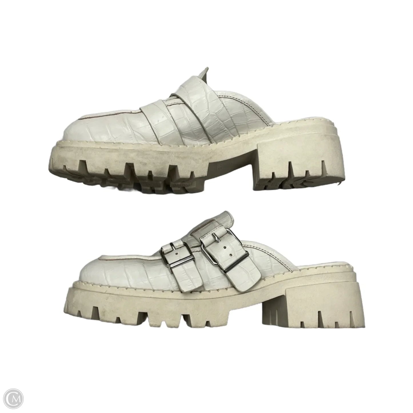 Shoes Heels Block By Free People In Cream, Size: 8.5