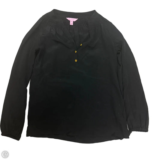 Blouse Designer By Lilly Pulitzer In Black, Size: Xxs