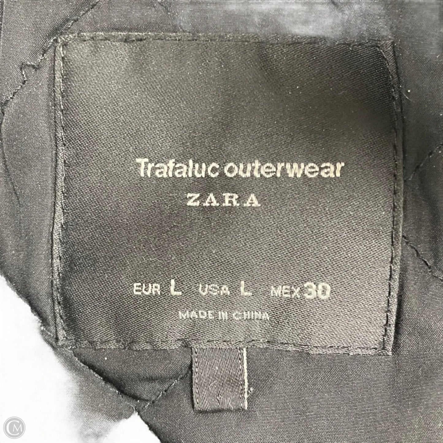 Coat Puffer & Quilted By Zara In Black, Size: L