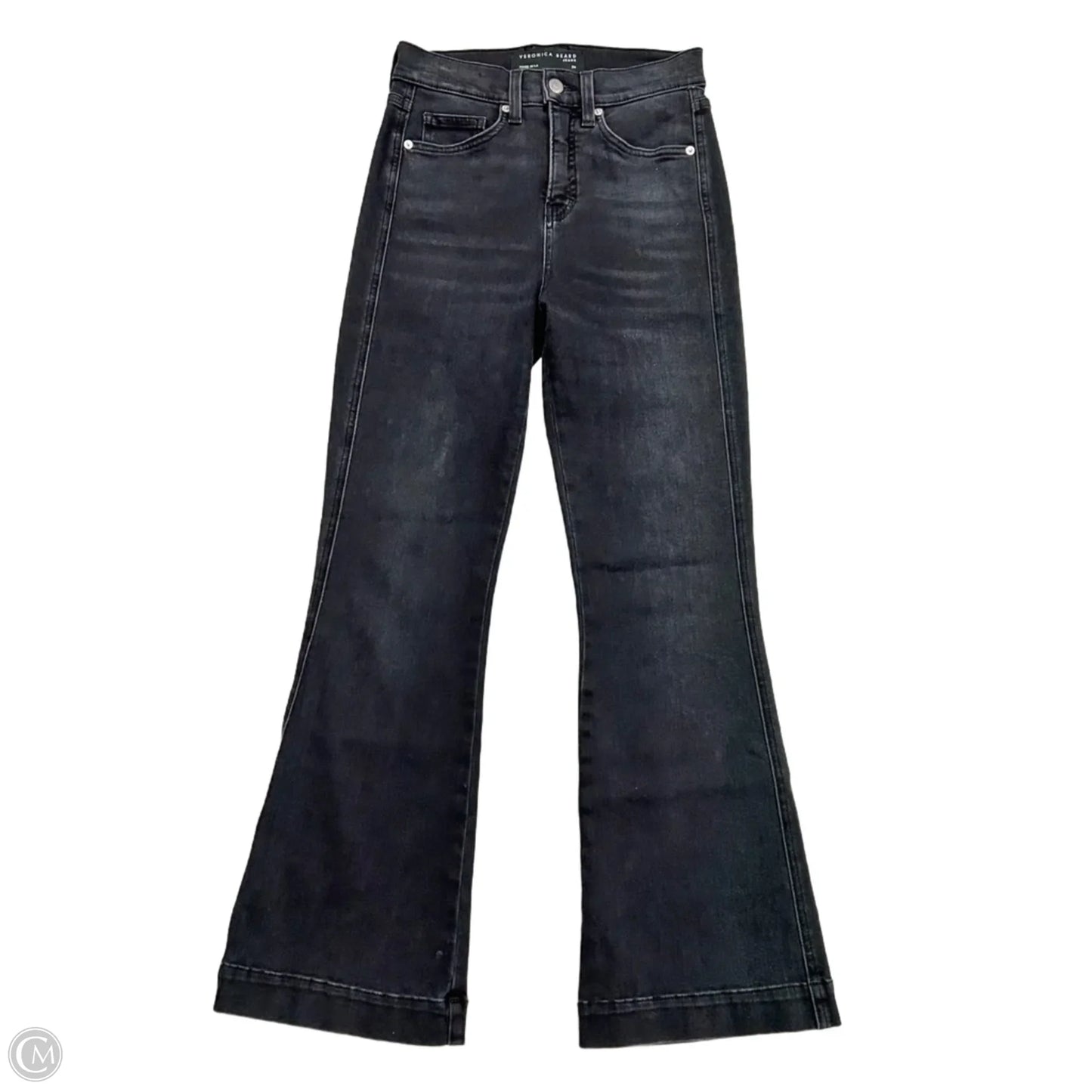 Jeans Boot Cut By Veronica Beard In Black Denim, Size: 2