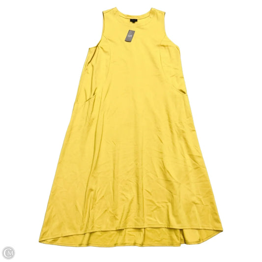 Dress Casual Maxi By J. Jill In Yellow, Size: Xl