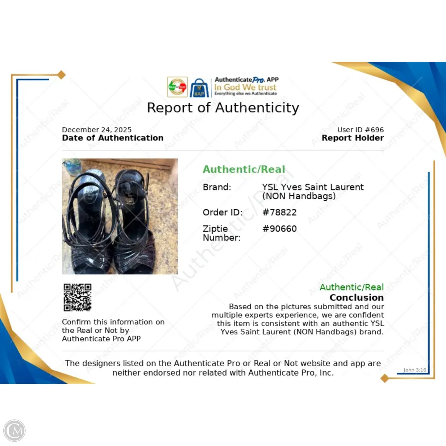 Shoes Luxury Designer By Yves Saint Laurent In Black, Size: 6.5